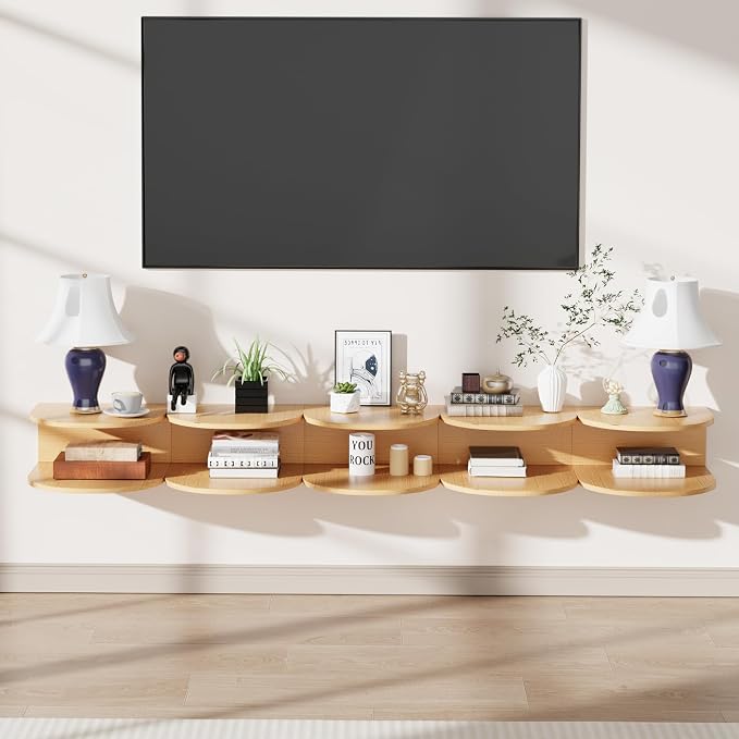 Bamboo Floating Nightstand - Image 7