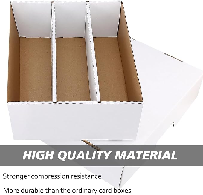 4Pack 3Pack Card Box for Trading Card, 2400-count Cardboard Card Storage Box - Image 3