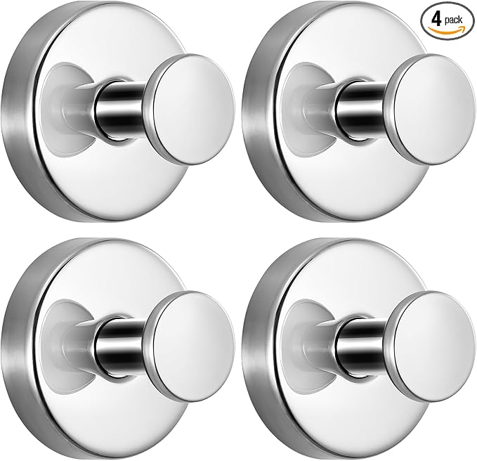 Suction Cup Hooks for Shower No-Drill Bathroom Hooks for Towels, Loofah by Fenas