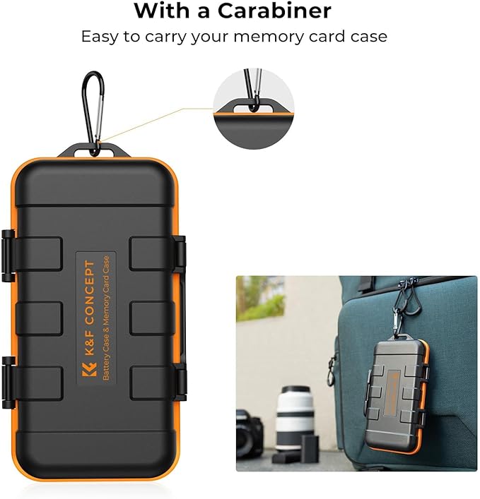 K&F CONCEPT Camera Battery SD Card Holder - Image 6