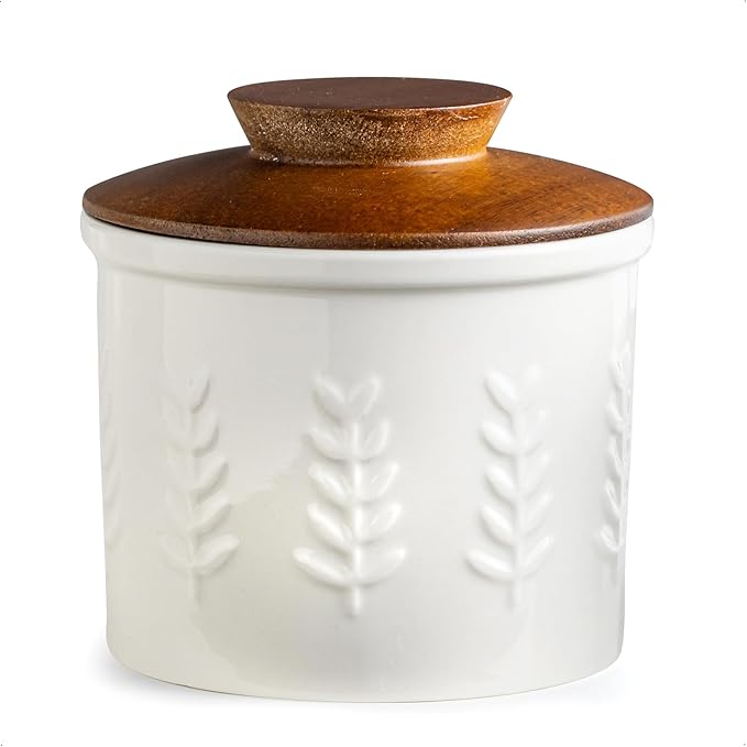 Butter Crock, Ceramic Butter Dish by YHOSSEUN