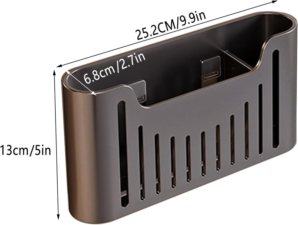 Cabinet door organizer,Aluminum foil organizer,storage box,Grey