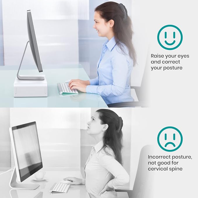 Monitor Stand Riser, Klearlook Foldable Computer Monitor Riser, Height - Image 8