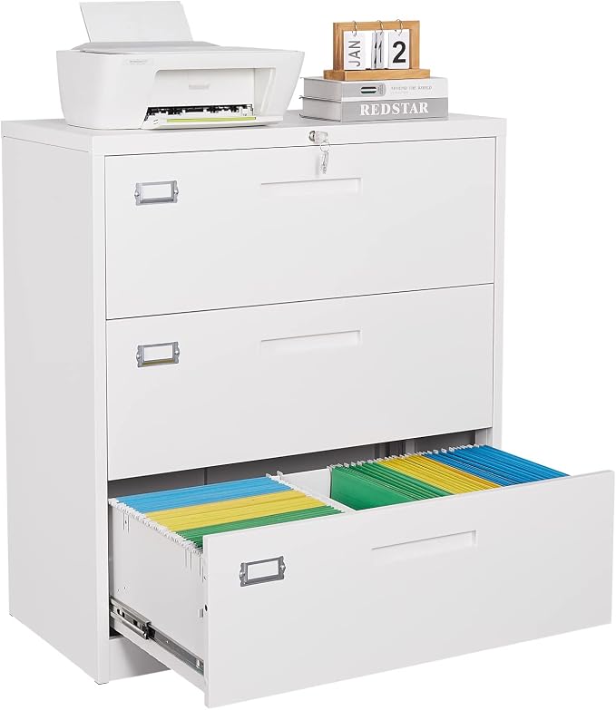 SISESOL 3 Drawer Lateral File Cabinet by SISESOL