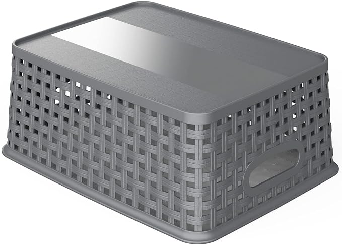 WYT Weave Storage Organizer Baskets, 10.1" x 7.55" x 4.1" - Image 3