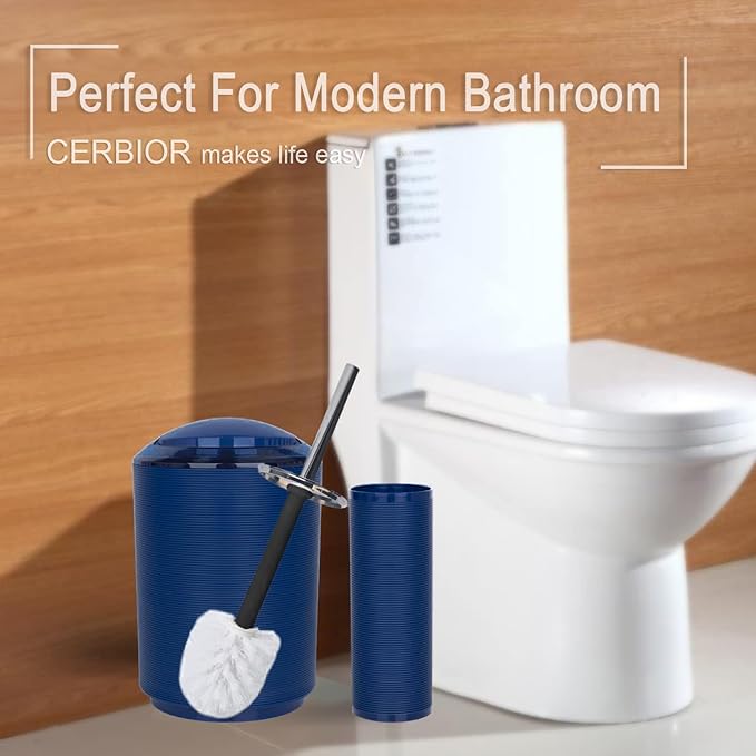 CERBIOR Bathroom Accessories Set 6 Piece Bath Ensemble Includes Soap Dispenser - Image 6