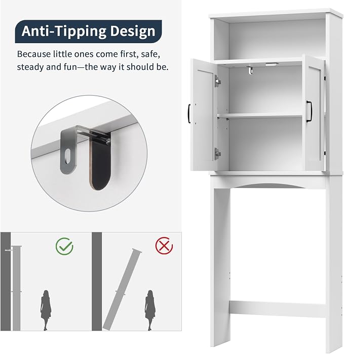 Over The Toilet Storage Cabinet, Over Toilet Storage Bathroom Organizer - Image 6