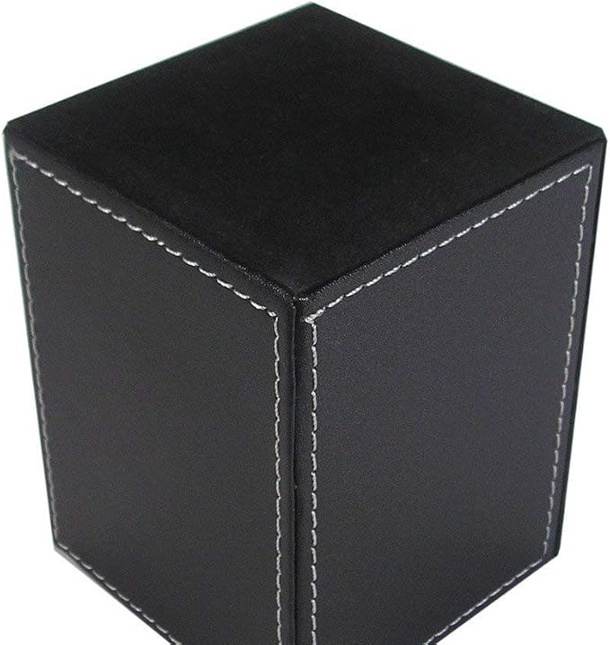 KINGFOM PU Leather Square Pens Pencils Holder Cup Desktop Stationery Organizer - Image 9
