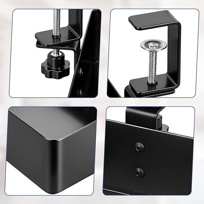 MYITYARD Under Desk Organizer, 360° Rotating Desk Cup Holder Clamp, Clamp on - Image 3