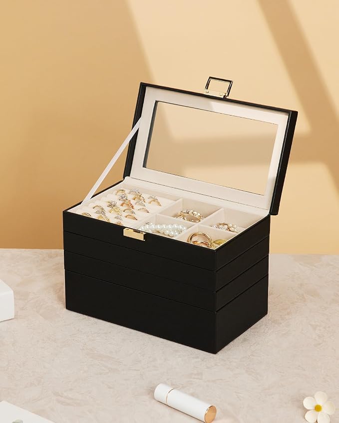 Homde Jewelry Tray Stackable Jewelry Box Drawer Organizer - Image 8