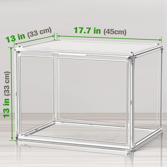 XXX-Large Extra Large Acrylic Display Case 17''x13''x13'' Transparent Shoe - Image 2