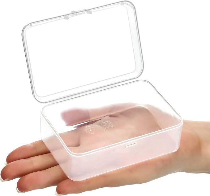 SATINIOR 24 Packs Small Clear Plastic Beads Storage Containers Box - Image 5