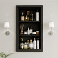 Solid Wood 14 X 24 Recessed Medicine Cabinet, Medicine Cabinet Organizer by Unknown