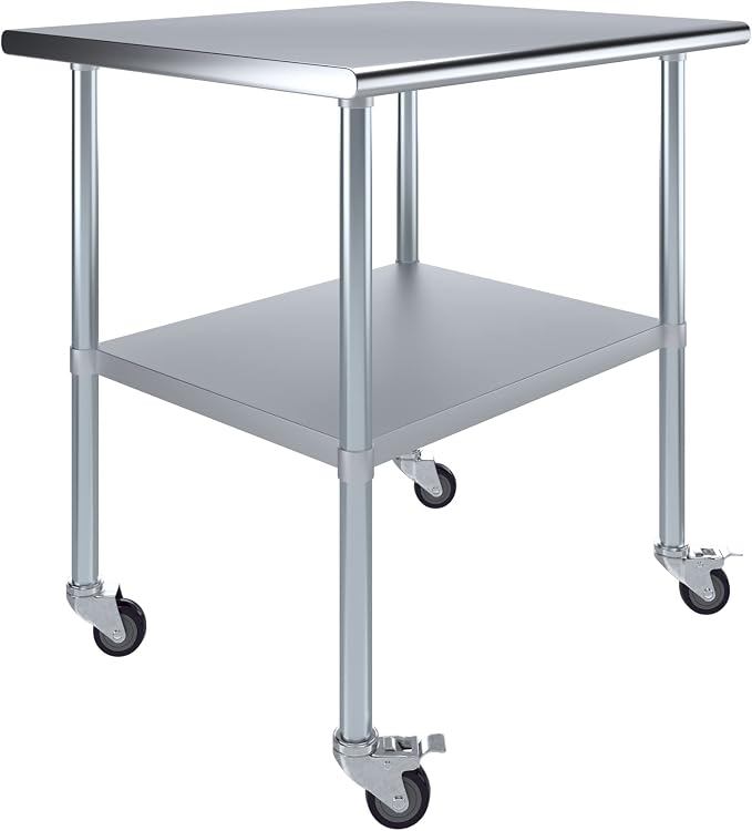 AmGood 36" Long x 30" Deep Stainless Steel Table by AmGood