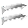 ROCKPOINT Stainless Steel Shelf 12 x 36 Inches 300lb, 2 Pack NSF Commercial by ROCKPOINT