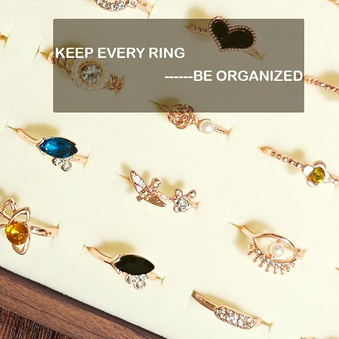 Large Jewelry Trays for Drawers Stackable Velvet Jewelry Display for Vendors - Image 2