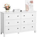 VEVOR 6 Drawer White Dresser, Wood Dresser Chest of Drawers by VEVOR