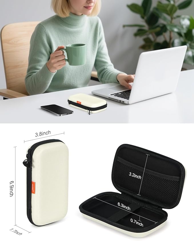 GLCON Off White Small Travel Electronic Organizer Case - Image 2