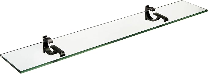 Spancraft Glass M-8x21-Black Monarch Glass Shelf by Spancraft
