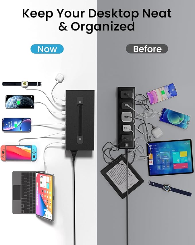 200W USB~c Charging Station, 20 Port USB Charger Block, Fast Charging Station - Image 5