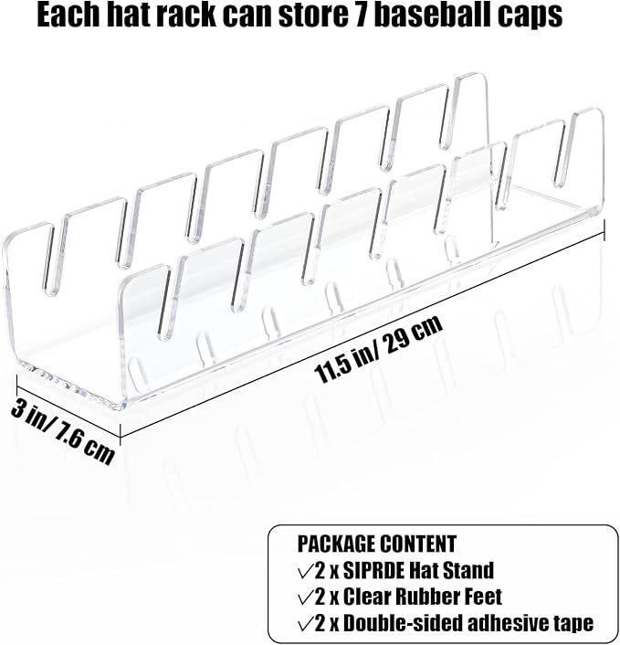 SIPRDE Hat Stand for Baseball Caps Display and Organizer - Image 6
