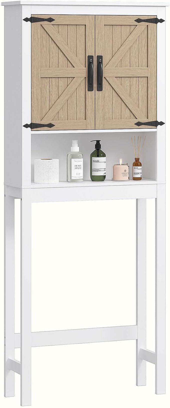 Spirich Over The Toilet Storage Cabinet, Farmhouse Over Toilet Bathroom - Image 8