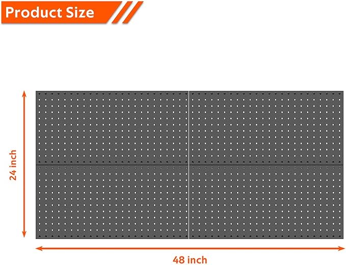 Ultrawall 4 Pcs Metal Pegboard Wall Panels, Peg Boards - Image 3