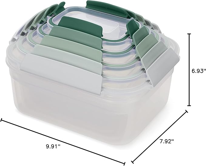 Joseph Joseph Nest Lock, 10 Piece Plastic Food Storage Container set - Image 7