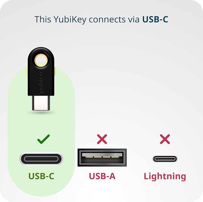 Yubico - YubiKey 5C - Multi-Factor authentication Security Key and passkey - Image 7