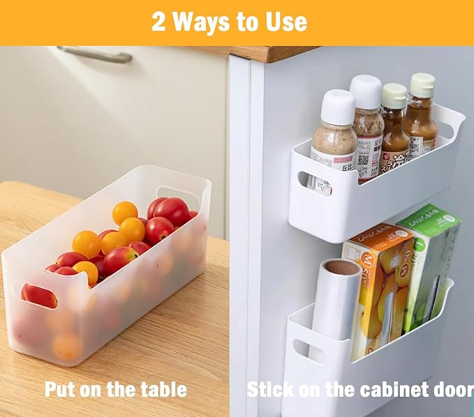 2 Pcs Kitchen Cabinet Door Organizer, Adhesive Mount Inside Cabinet Door Storage - Image 5