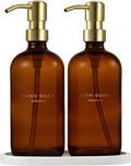 MaisoNovo Soap Dispenser 3-Piece Set | 16.9oz Amber Bottles by MaisoNovo-TheArtofSustainableLiving