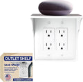 Power Perch Double Wall Outlet Shelf by StorageTheory