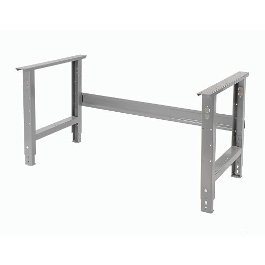 Global Industrial Adjustable Height Workbench, Maple Butcher Block Square Edge - Image 2