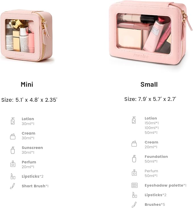 Aveniee Clear Makeup Bag Set - Image 2