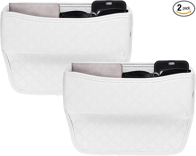 HARFINGTON 2pcs Car Seat Gap Filler Organizer 11.5 x 8 x 2.1 Inch Leather by HARFINGTON