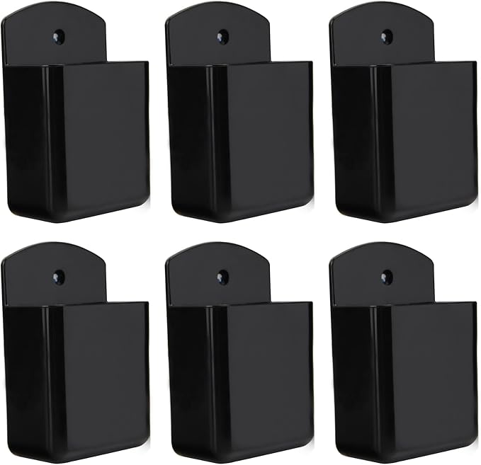 Pack of 6 Self Adhesive TV Air Conditioner Remote Control Holder Wall Mount by KYIEN