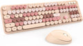 Wireless Keyboard and Mouse, KOOTOP Cute Keyboard and Mouse, 2.4G Wireless by Kootop