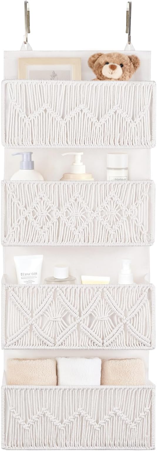 Dahey Over The Door Organizer Macrame Boho Nursery Storage Decor by Dahey