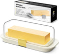 Butter Dish with Lid for Countertop and Refrigerator Door Shelf, Airtight by Pisol