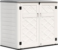 HOMSPARK Storage Shed Weather Resistance, Horizontal Storage Shed by HOMSPARK