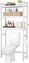Homykic Over The Toilet Storage, Bamboo Over Toilet Bathroom Organizer Rack by Homykic