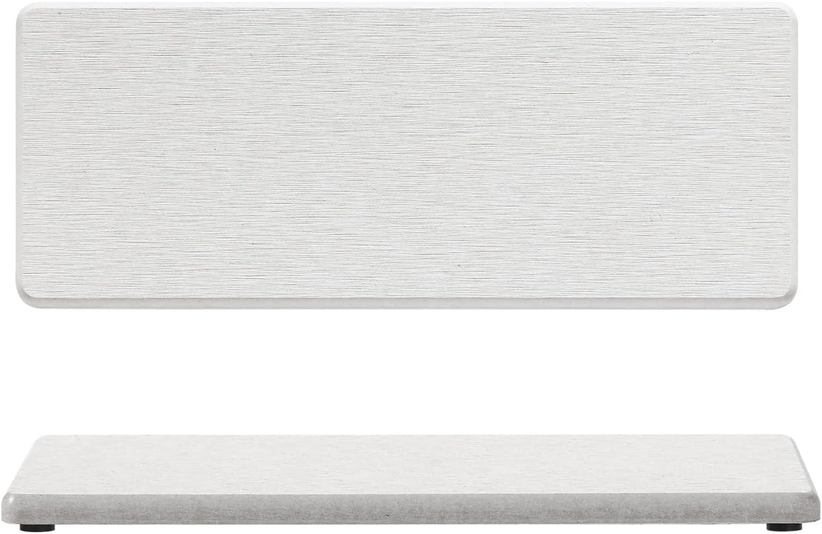 2PCS Beige Bathroom Sink Vanity Trays, Water Absorbing Diatomite Stone