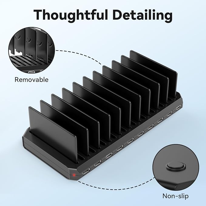 Charging Station for Multiple Devices, Charging Station for iPhone Apple Watch - Image 6