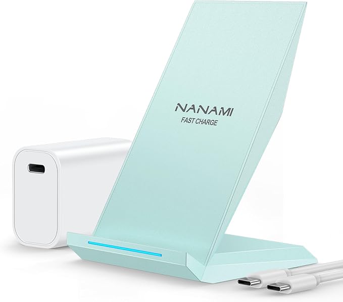 NANAMI Fast Wireless Charger, Qi Certified Charging Stand Compatible iPhone by NANAMI