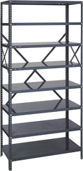 Quantum Storage Systems 75-1236-8 IRONMAN Solid Heavy Duty 8 Shelves 75" H x by QuantumStorageSystems