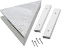Palisade Vinyl Waterproof Corner Shower Shelf in Iced Pewter/Urban Fjord by PalisadeWallTilesandPlanks