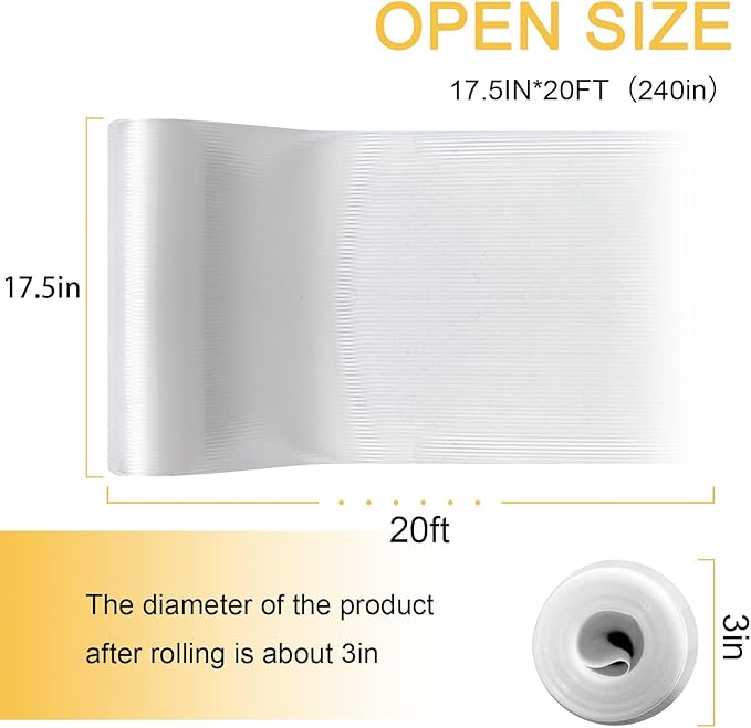 FEXIA Shelf Liner for Kitchen Cabinets, 17.5 Inch x 20 FT, Non Adhesive Drawer - Image 2