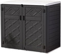 Resin Outdoor Storage Shed, 38 cu.ft Outdoor Storage Box Waterproof by Mrosaa