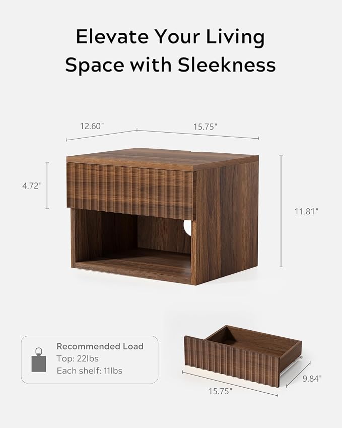Floating Nightstand Set of 2 - Image 2