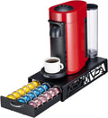 FlagShip Vertuo Pod Drawer Modern Black Metal Coffee Capsule Organizer